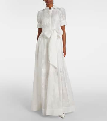 Bridal Robe Annette aus Jacquard | Rebecca Vallance