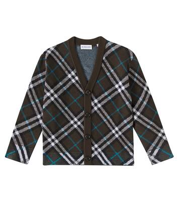Cárdigan de lana a cuadros | Burberry Kids