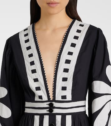 Bedrucktes Maxikleid Nature aus Baumwolle | Farm Rio