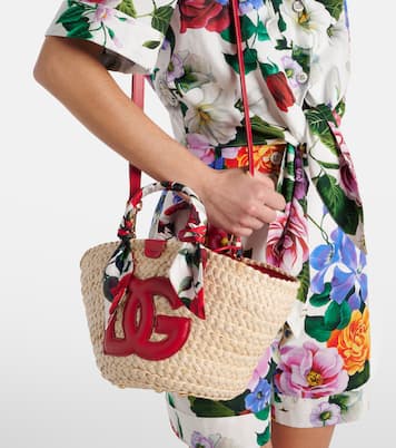 Kendra Small straw basket bag | Dolce&Gabbana