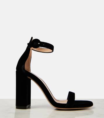 Sandalen Gaeta 95 aus Samt | Gianvito Rossi