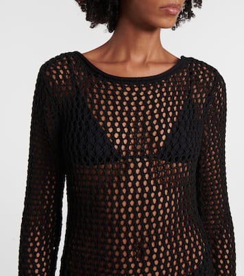 Sheer cotton-blend maxi dress | Christopher Esber