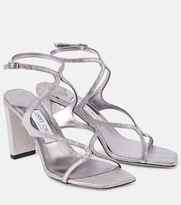 Sandalen Azie 85 aus Metallic-Leder | Jimmy Choo