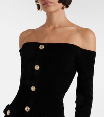 Minikleid aus Chenille | Self-Portrait