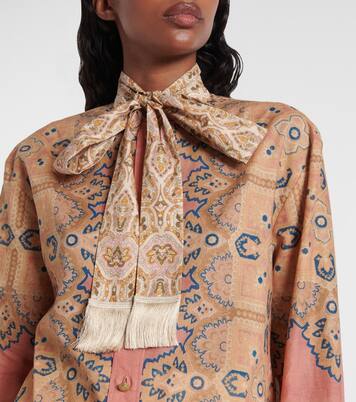 Bluse Voyage Imaginaire aus Baumwollmusselin | Valentino