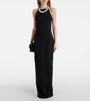 Abito lungo con cristalli  | Balmain