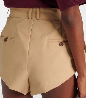 Shorts de mezcla de algodón de tiro alto | Magda Butrym