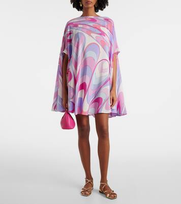 Printed silk crêpe de chine kaftan | Pucci