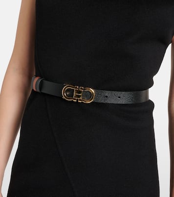 Gancini reversible leather belt | Ferragamo