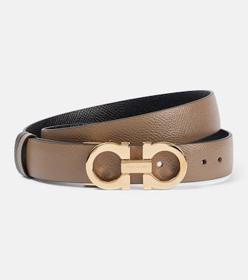 Gancini reversible leather belt | Ferragamo