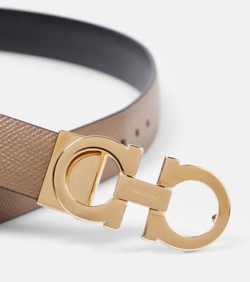 Gancini reversible leather belt | Ferragamo