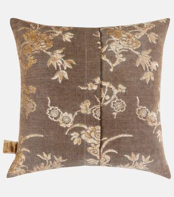 Kissen Scabiosa mit Samt | The House of Lyria
