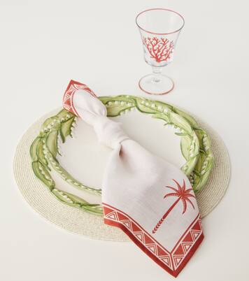 Lobster set of 2 beaded sequined placemats | Les-Ottomans