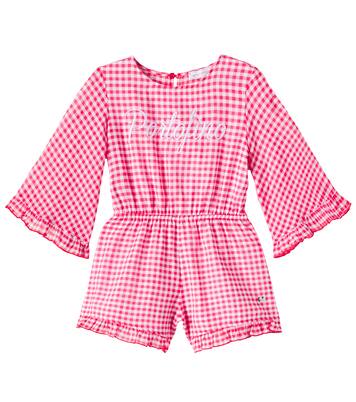 Portofino vichy mussola playsuit | Monnalisa