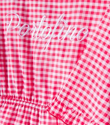 Portofino vichy mussola playsuit | Monnalisa