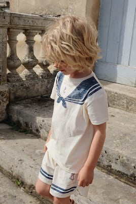 Famo cotton T-shirt and shorts set | Konges Sløjd