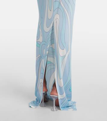 Maxikleid Marmo aus Satin | Pucci