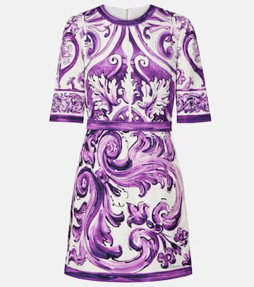Miniabito Majolica in misto cotone | Dolce&Gabbana
