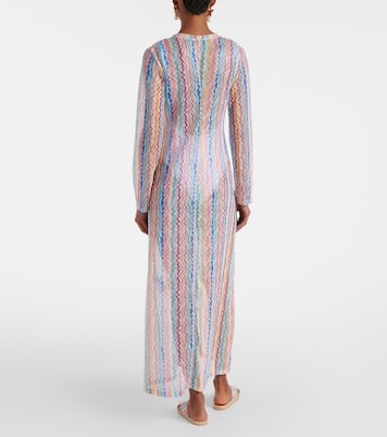 Zigzag semi-sheer beach cover-up | Missoni