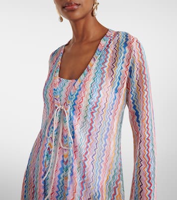 Zigzag semi-sheer beach cover-up | Missoni