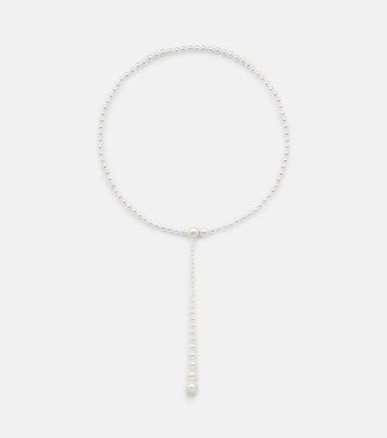 La Belle Moon 14kt gold necklace with pearls | Sophie Bille Brahe