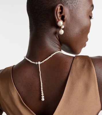La Belle Moon 14kt gold necklace with pearls | Sophie Bille Brahe