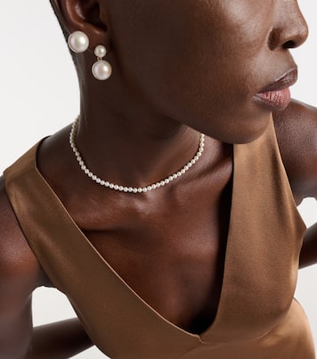 La Belle Moon 14kt gold necklace with pearls | Sophie Bille Brahe