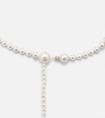 La Belle Moon 14kt gold necklace with pearls | Sophie Bille Brahe
