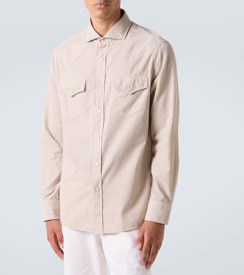 LS cotton shirt  | Brunello Cucinelli