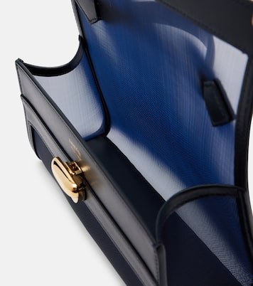 Tote Bag Symmetry aus Mesh mit Leder | Savette