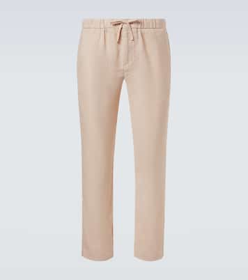 Oscar linen and cotton straight pants | Frescobol Carioca