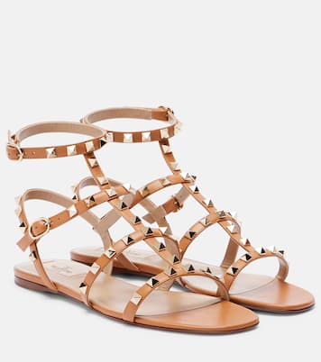 Sandalen Rockstud aus Leder | Valentino Garavani