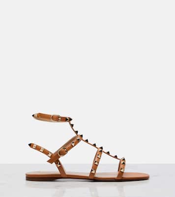 Sandalen Rockstud aus Leder | Valentino Garavani
