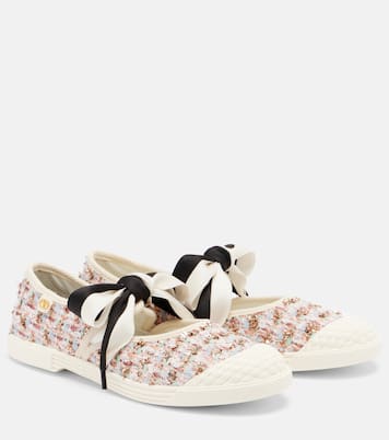 Bay By Bay checked tweed sneakers | Valentino Garavani