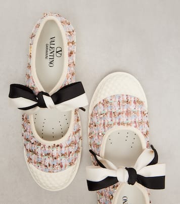 Bay By Bay checked tweed sneakers | Valentino Garavani