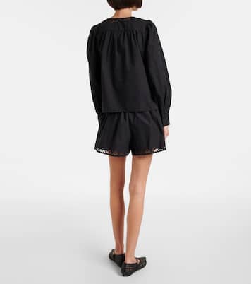 Bluse Kady aus Baumwolle mit Spitze | Ulla Johnson