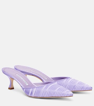 Mules Carolyne 50 aus Satin | Manolo Blahnik