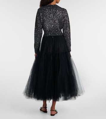 Midirock aus Tüll | Erdem