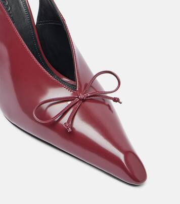 Cubisto 100 leather slingback pumps | Jacquemus