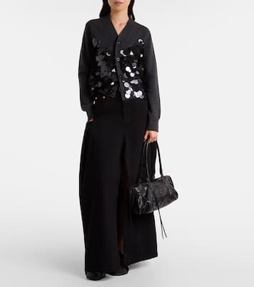 Cardigan en laine à sequins | Sacai
