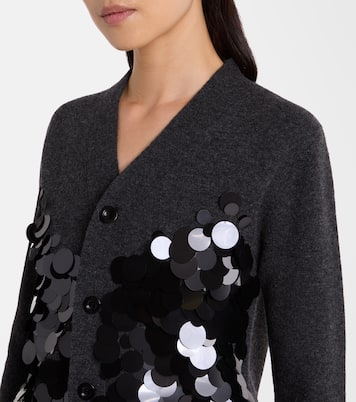 Cardigan en laine à sequins | Sacai