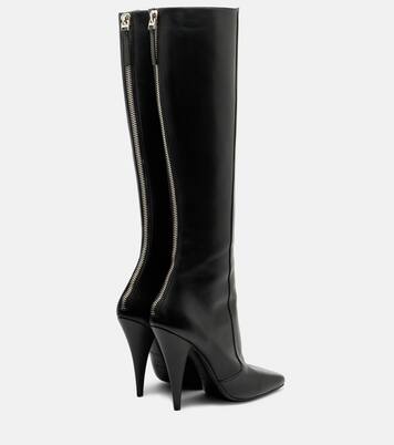 Sliced Square皮革及膝靴 | Givenchy