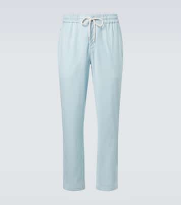 Parc striped wool-blend slim pants | Vilebrequin