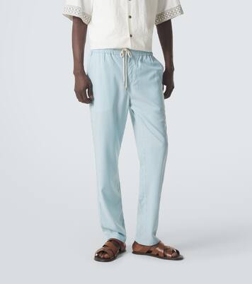 Parc striped wool-blend slim pants | Vilebrequin