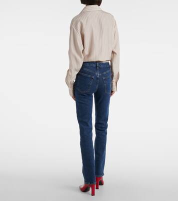 Ruler high-rise slim jeans | Frame