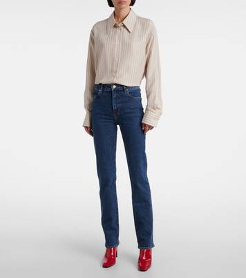 Ruler high-rise slim jeans | Frame