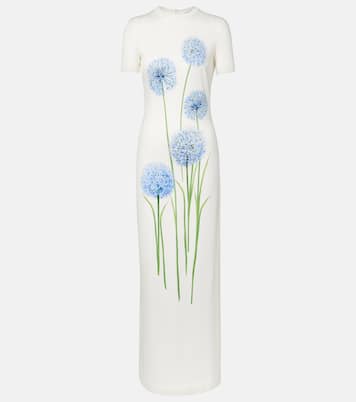 Floral jersey cocktail dress | Oscar de la Renta