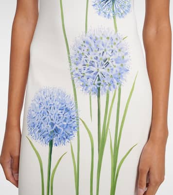 Floral jersey cocktail dress | Oscar de la Renta