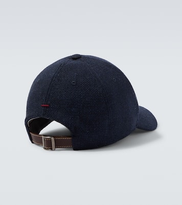 Casquette en soie, lin et laine à logo | Brunello Cucinelli