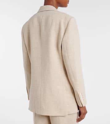 Blazer aus Leinen, Seide und Hanf | Brunello Cucinelli